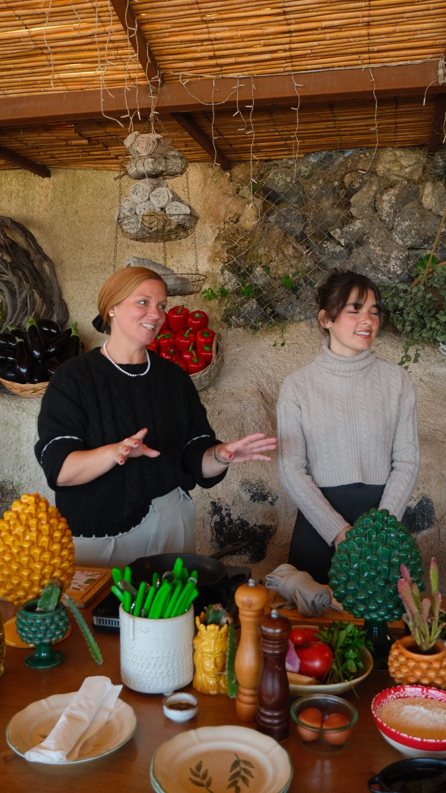 Greek cooking class at Madame Sousou, Santorini