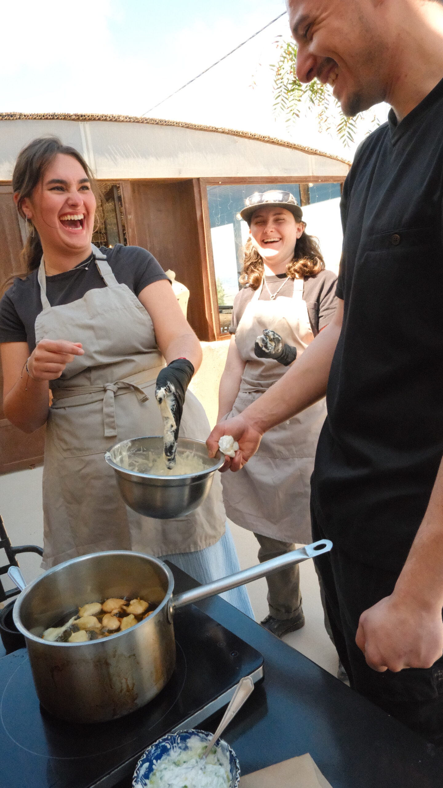 Greek cooking class at Madame Sousou, Santorini