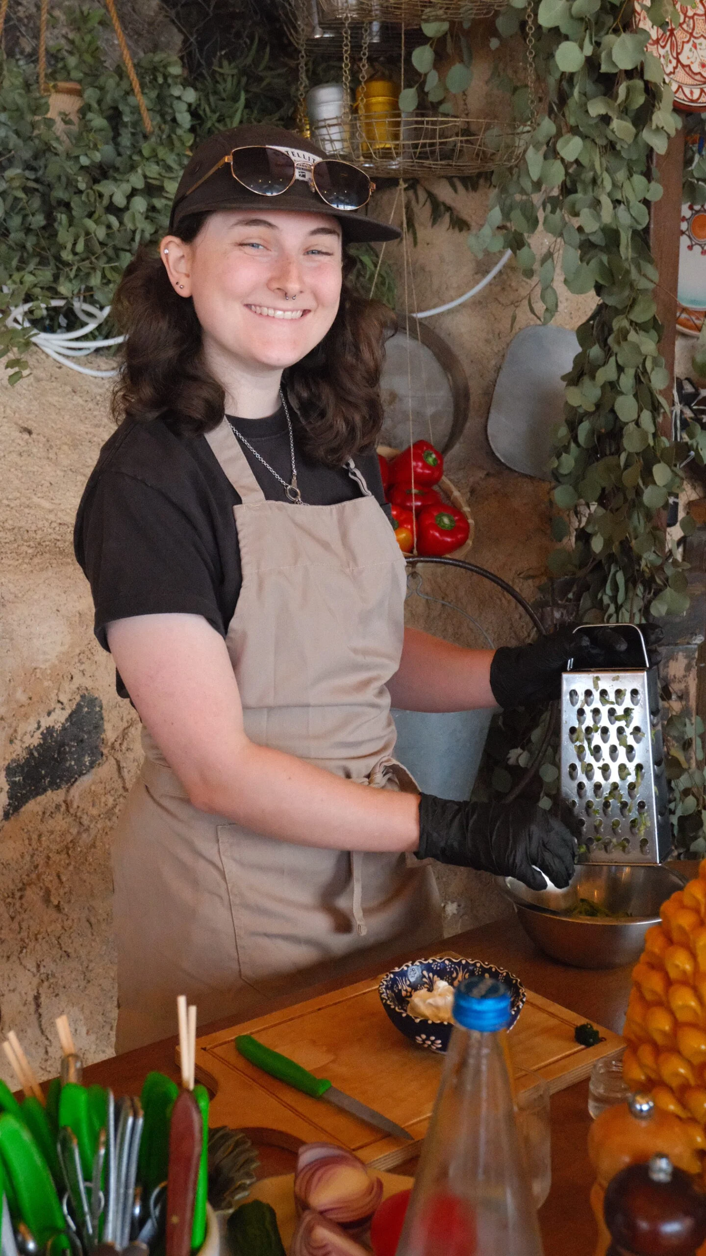 Greek cooking class at Madame Sousou, Santorini