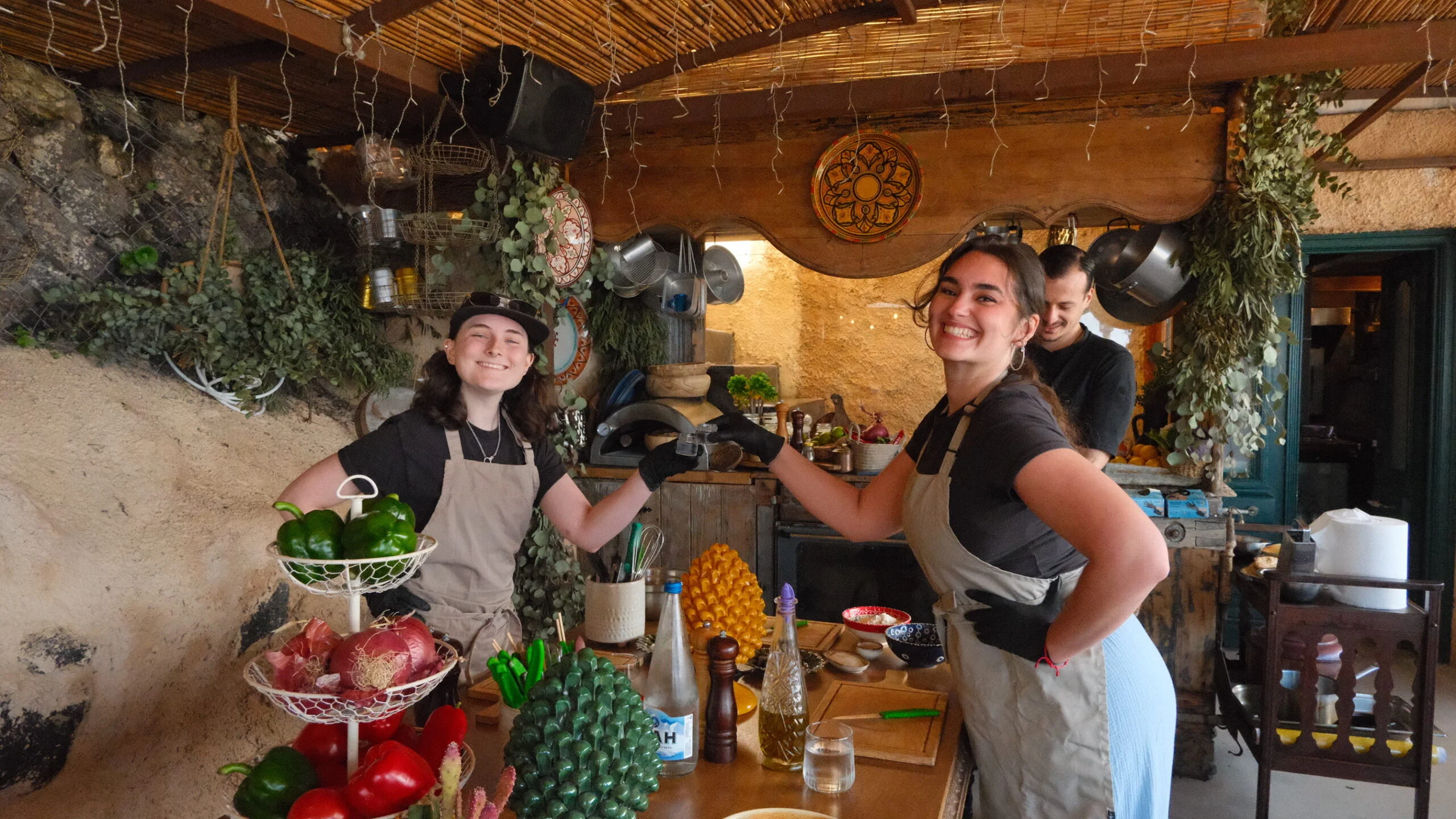 Greek cooking class at Madame Sousou, Santorini