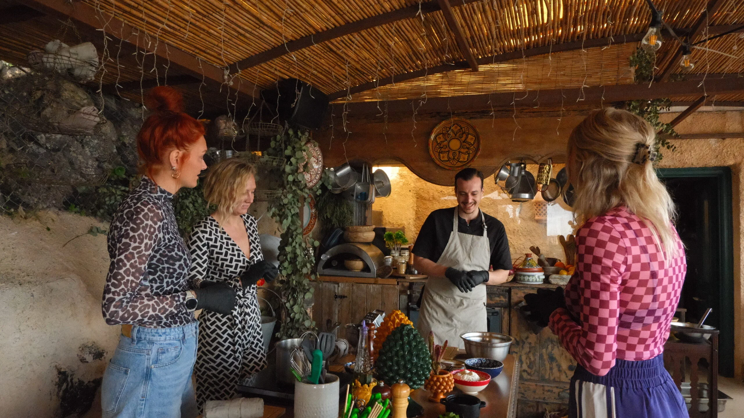 Greek cooking class at Madame Sousou, Santorini