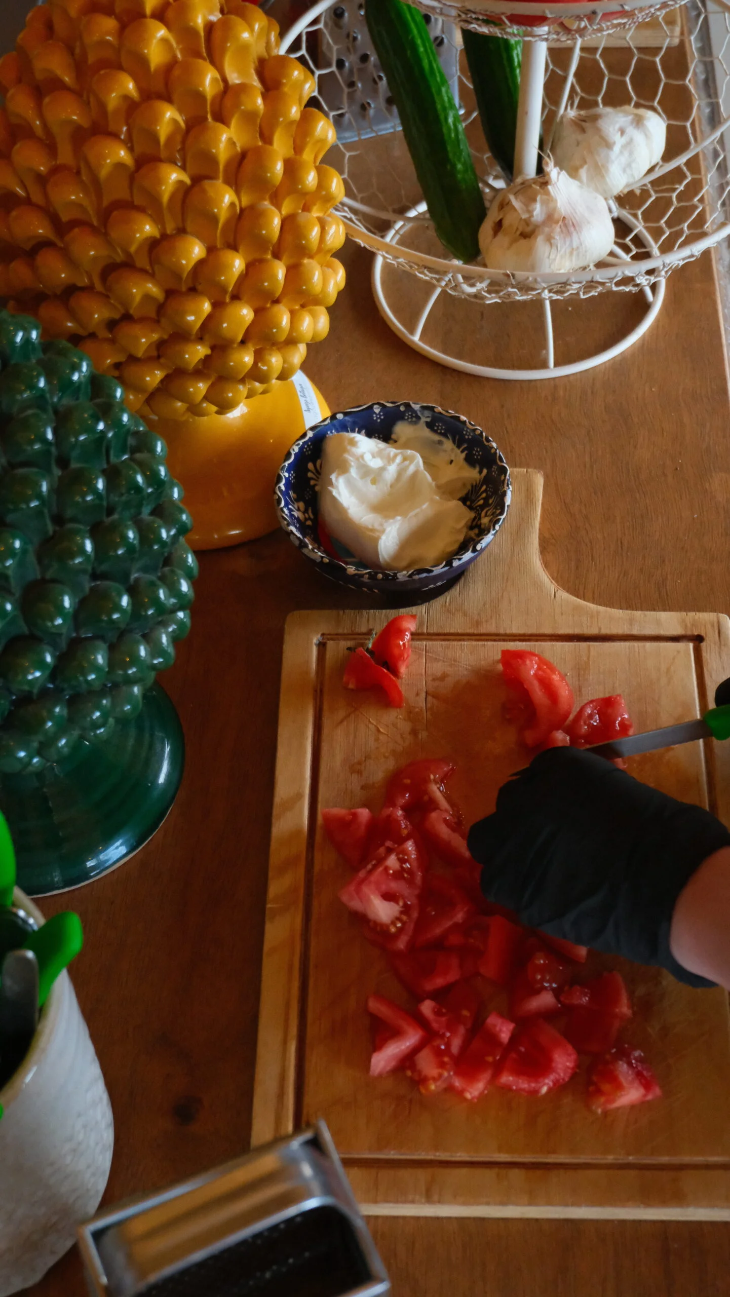 Greek cooking class at Madame Sousou, Santorini