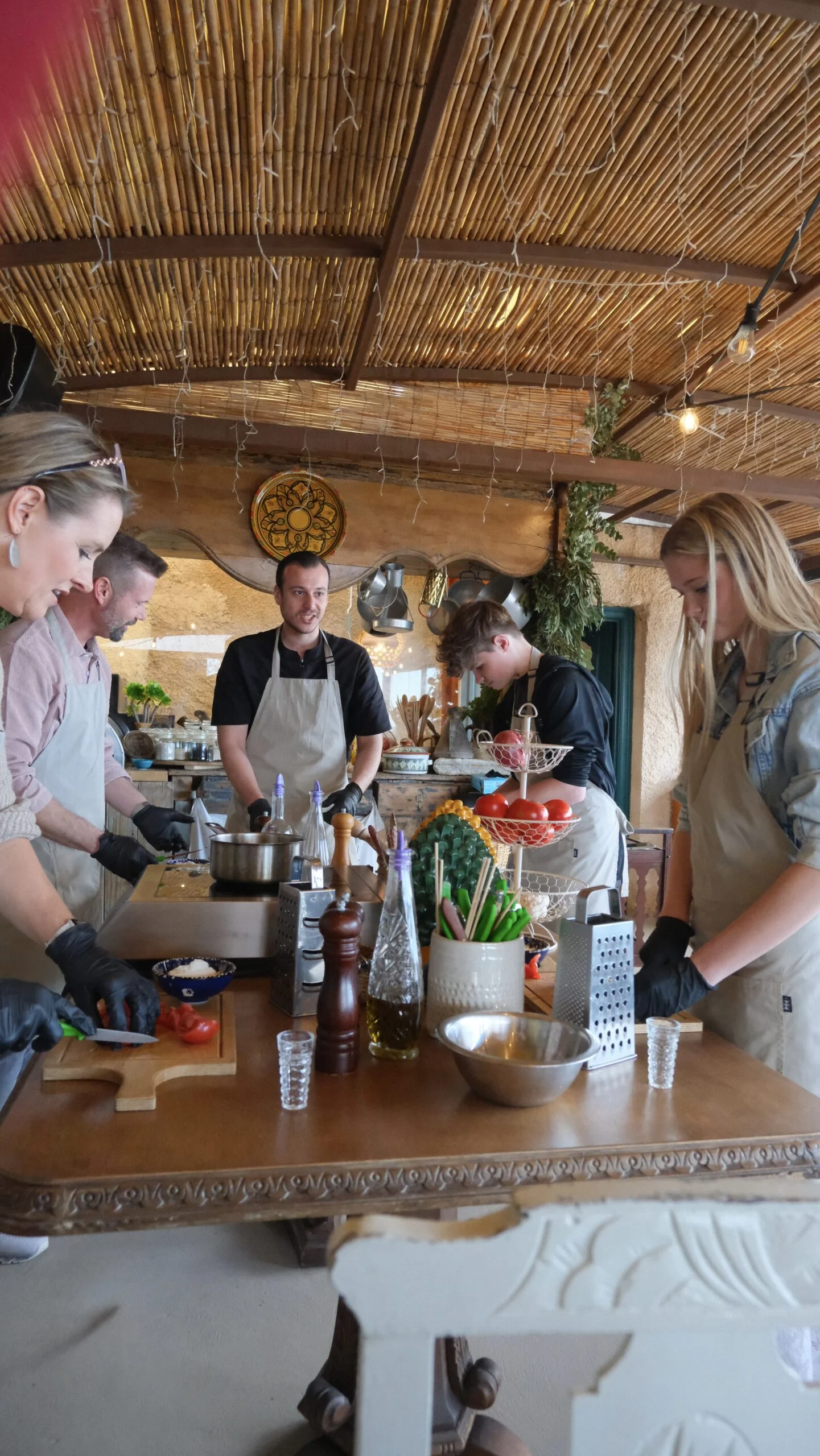 Greek cooking class at Madame Sousou, Santorini
