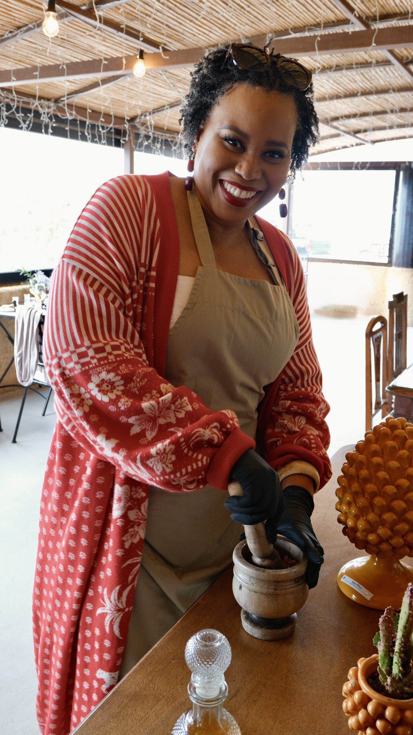 Greek cooking class at Madame Sousou, Santorini