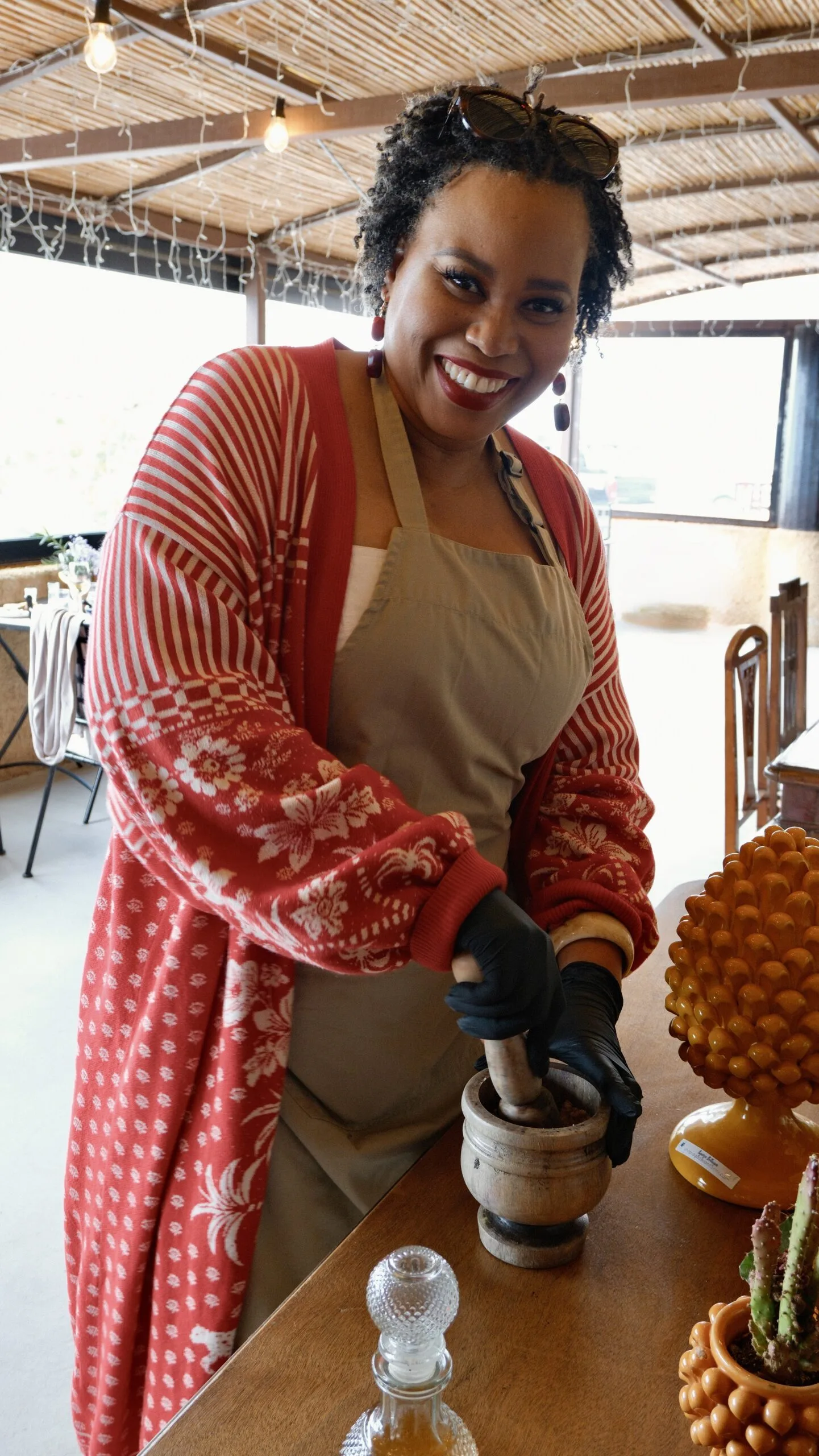 Greek cooking class at Madame Sousou, Santorini