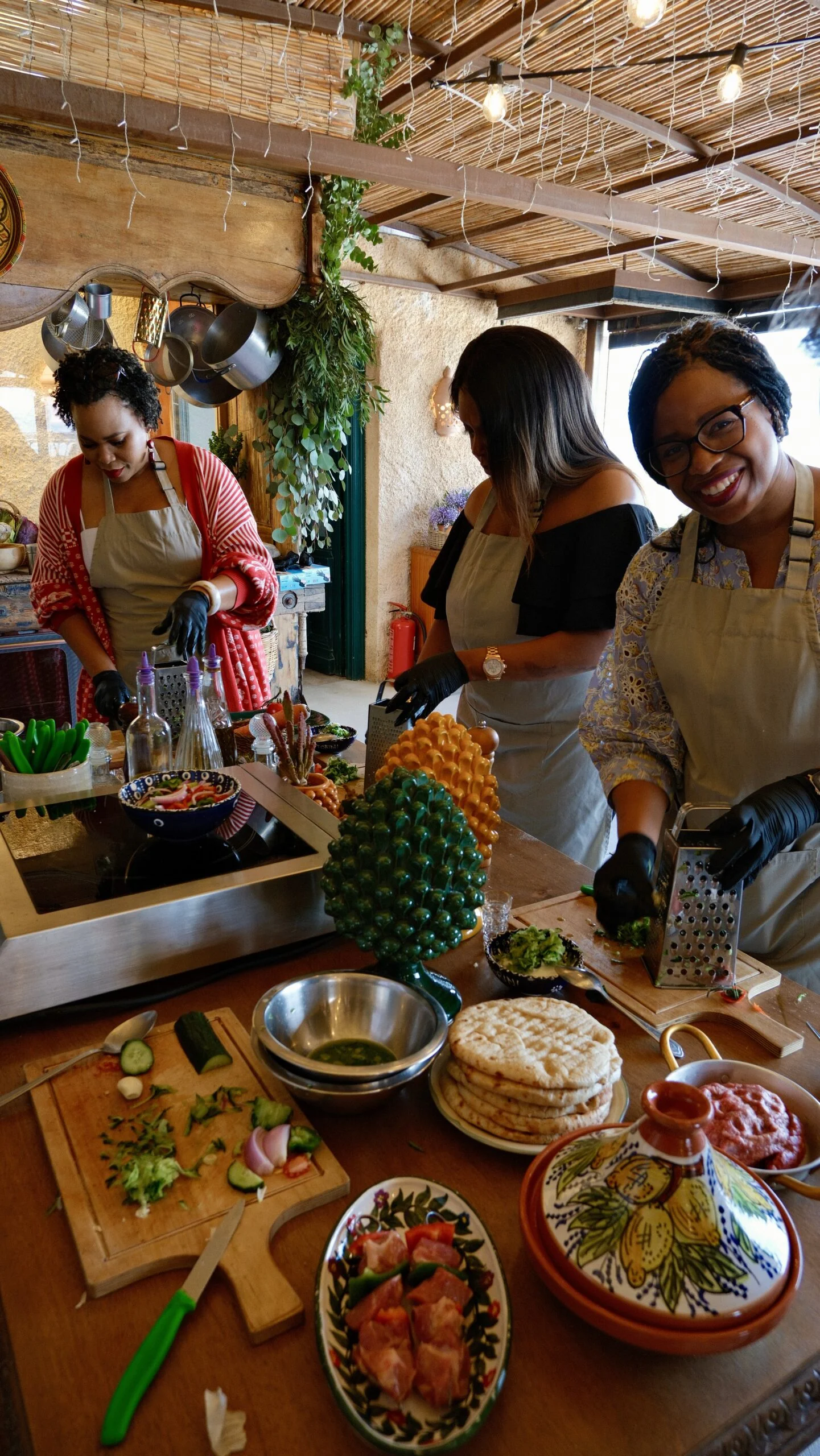 Greek cooking class at Madame Sousou, Santorini