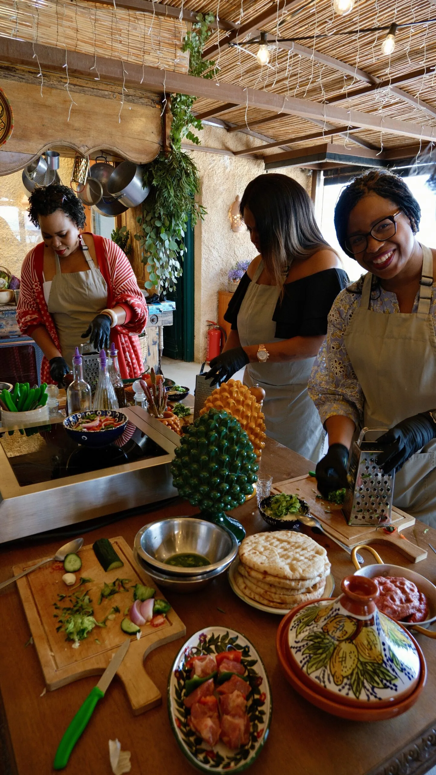 Greek cooking class at Madame Sousou, Santorini