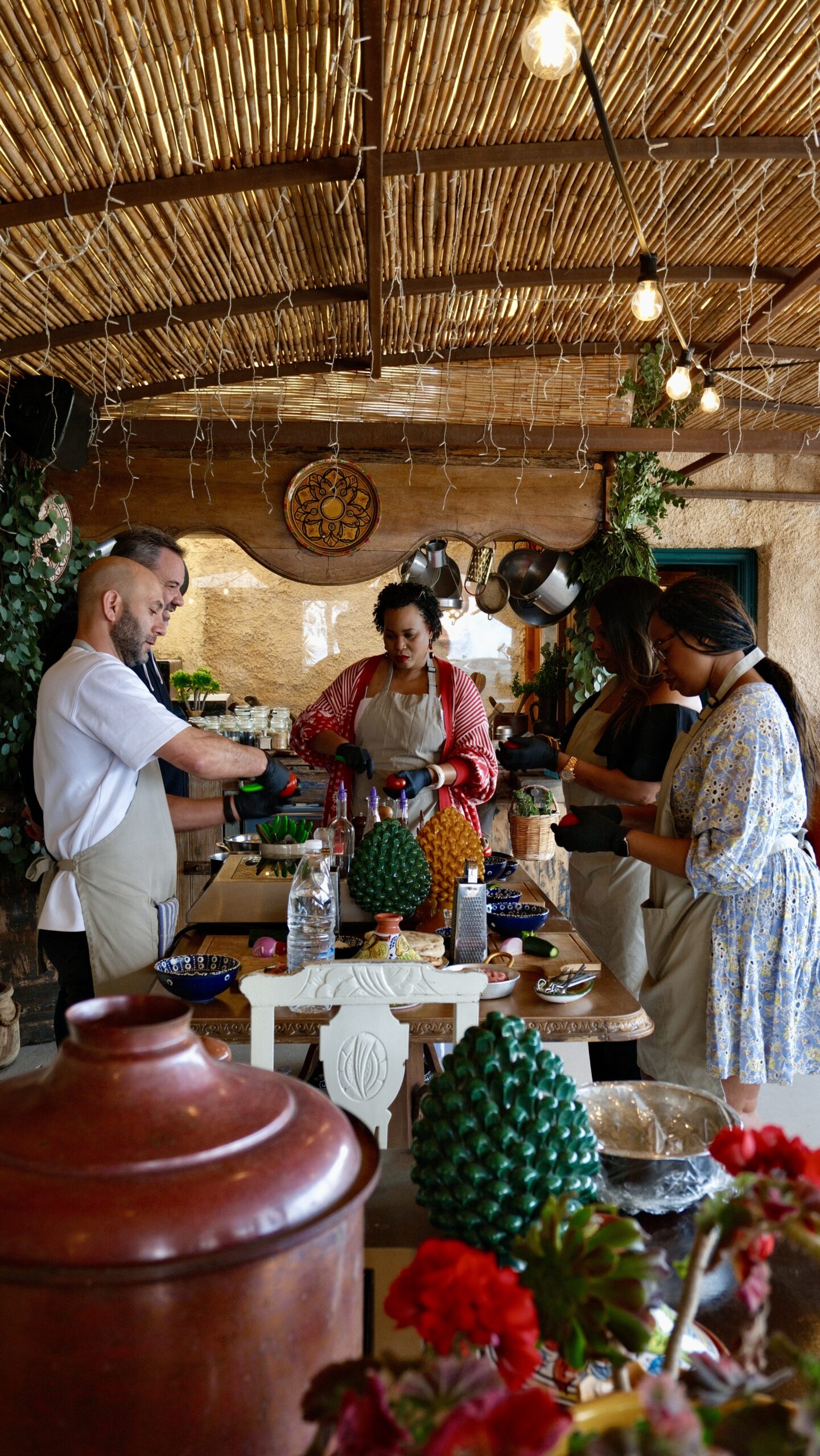 Greek cooking class at Madame Sousou, Santorini