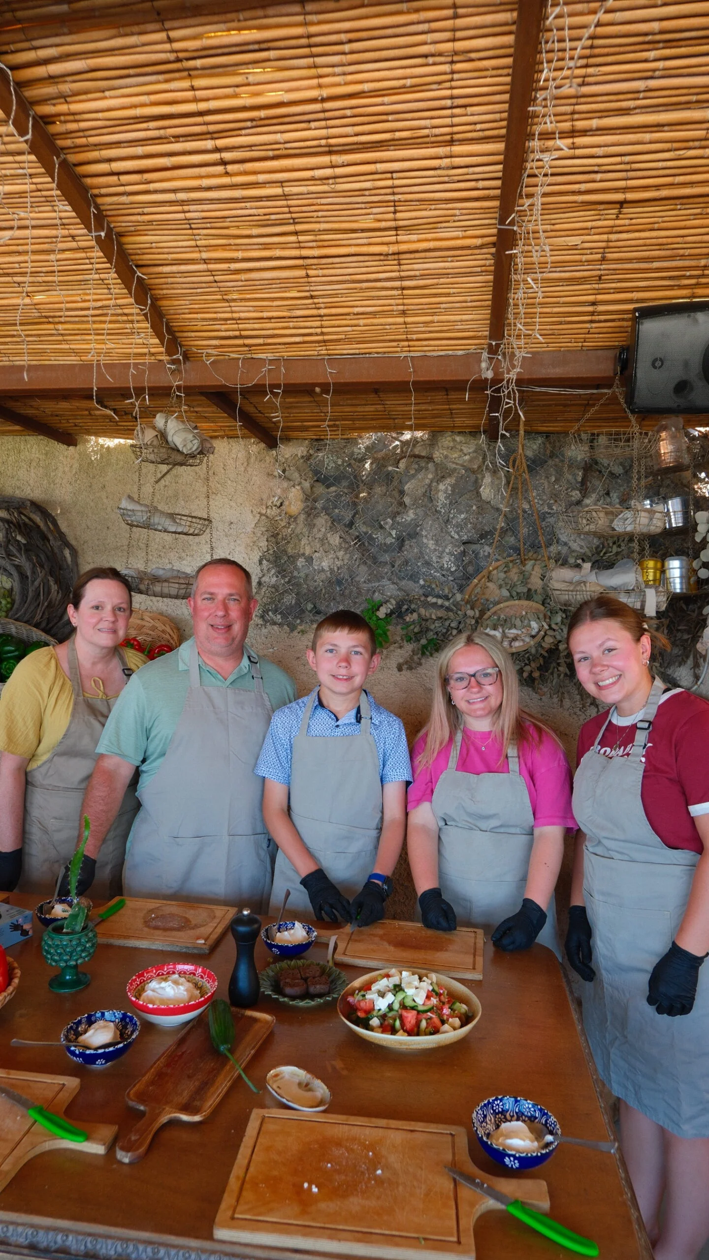 Greek cooking class at Madame Sousou, Santorini