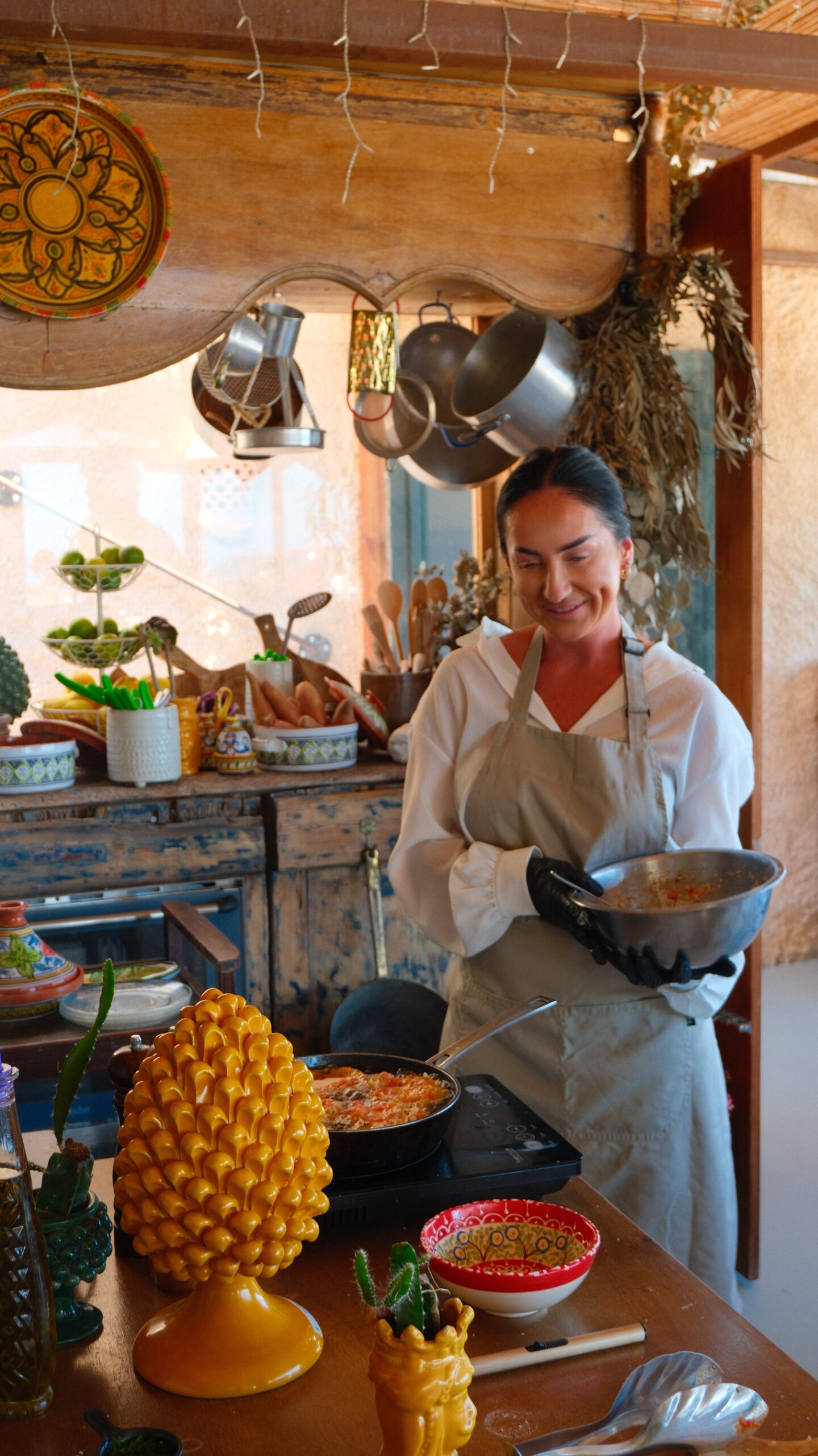 Greek cooking class at Madame Sousou, Santorini