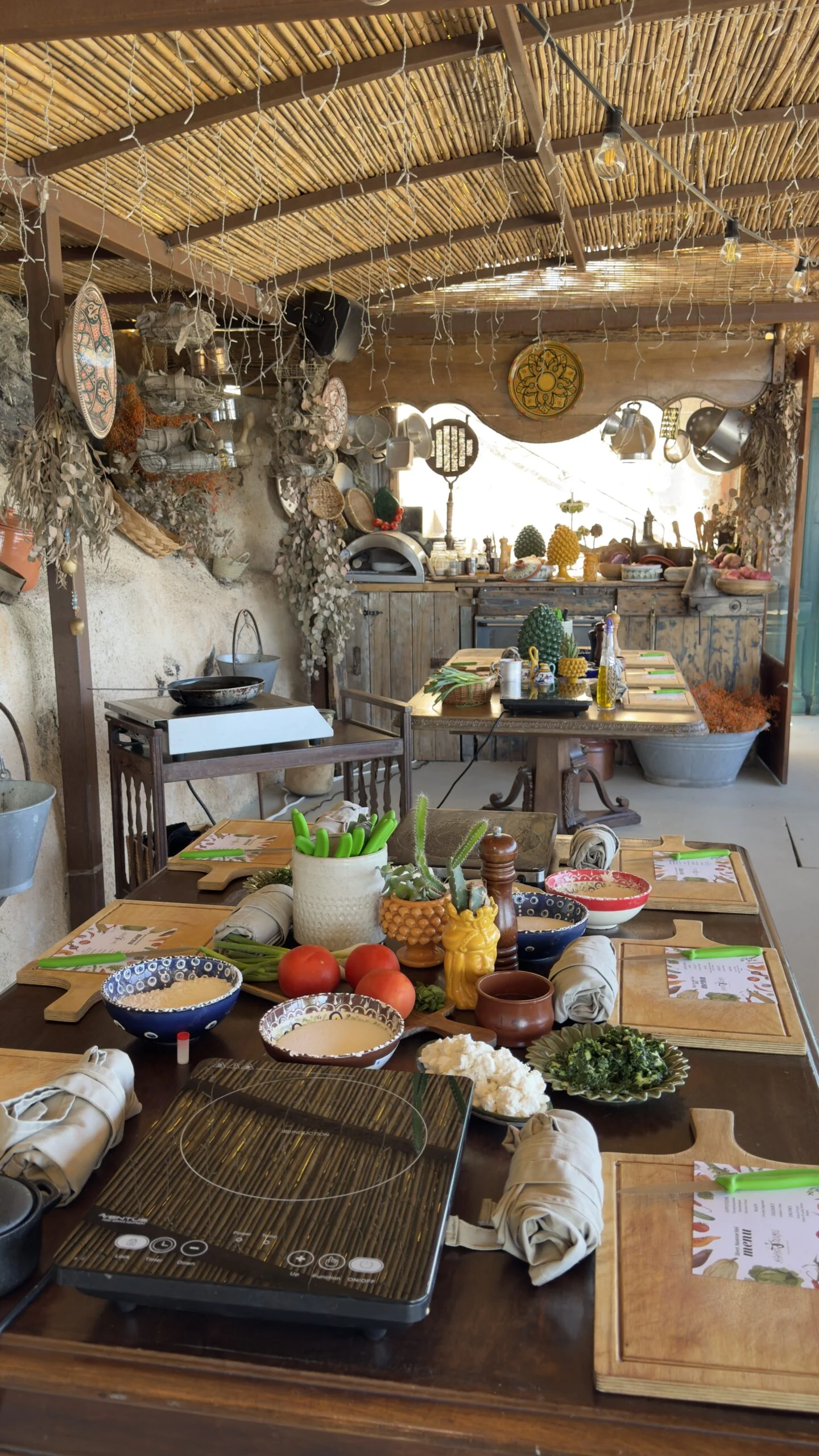 Greek cooking class at Madame Sousou, Santorini