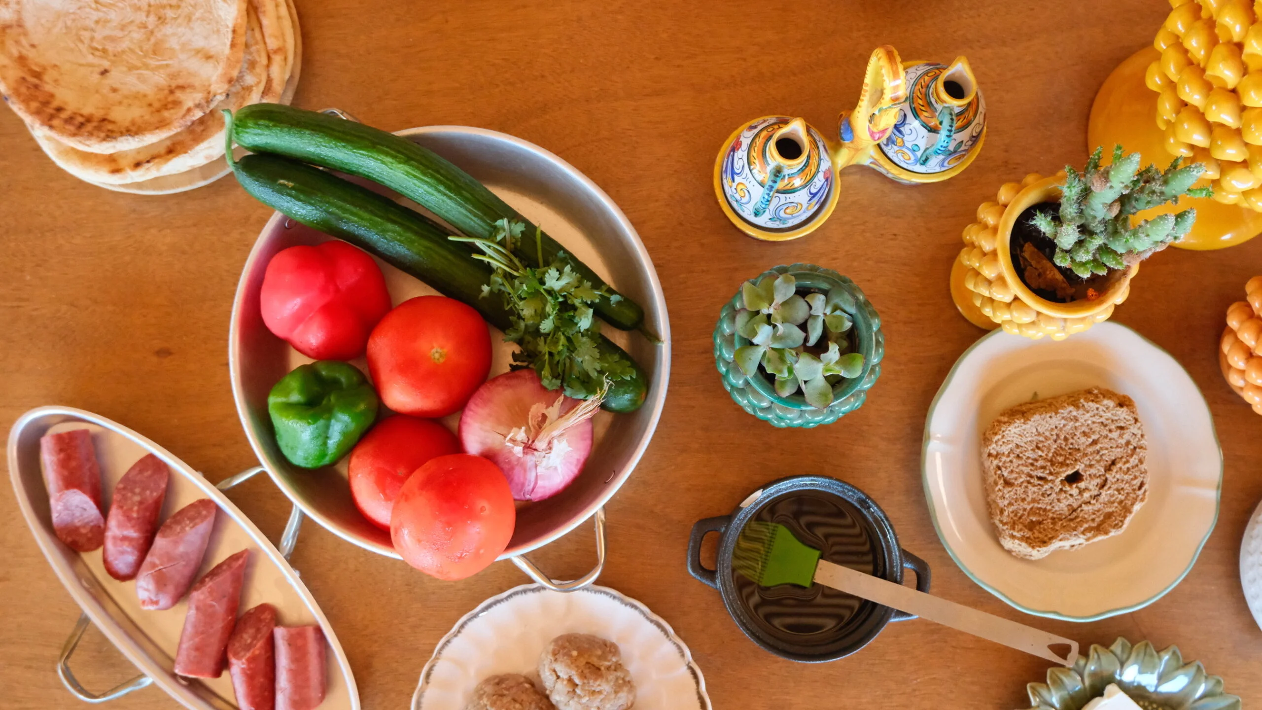 Greek cooking class at Madame Sousou, Santorini