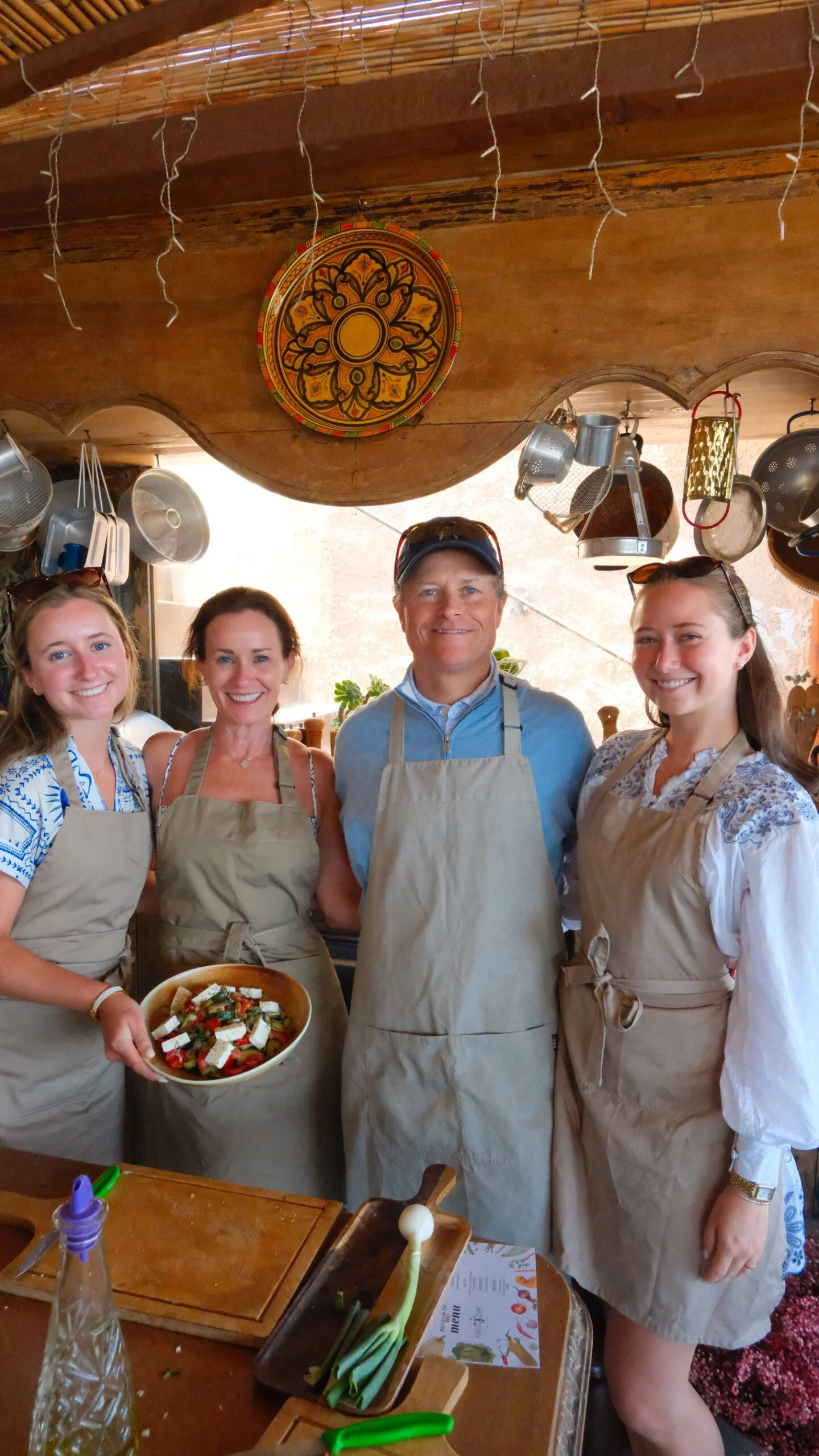 Greek cooking class at Madame Sousou, Santorini