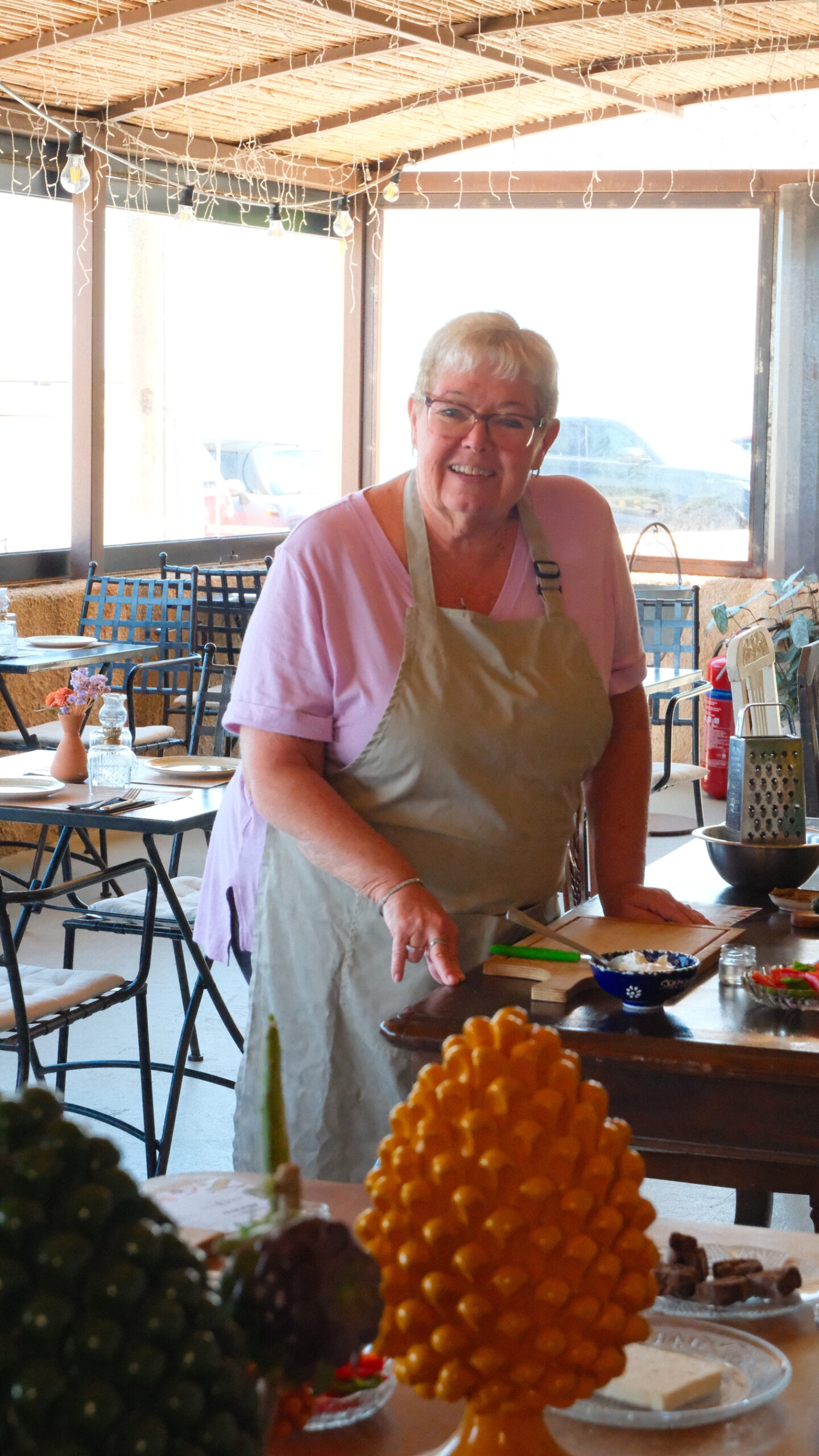 Greek cooking class at Madame Sousou, Santorini