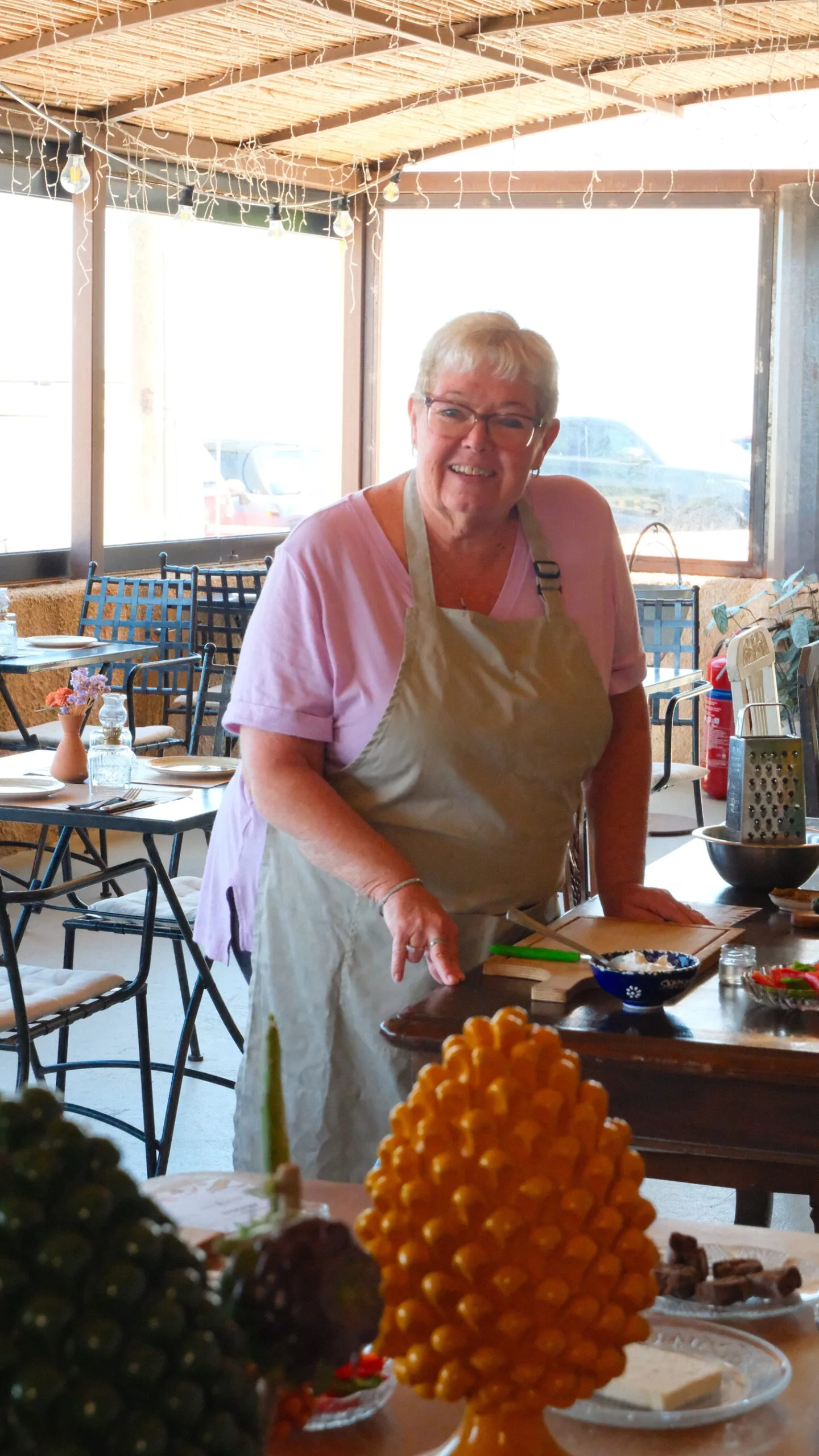 Greek cooking class at Madame Sousou, Santorini