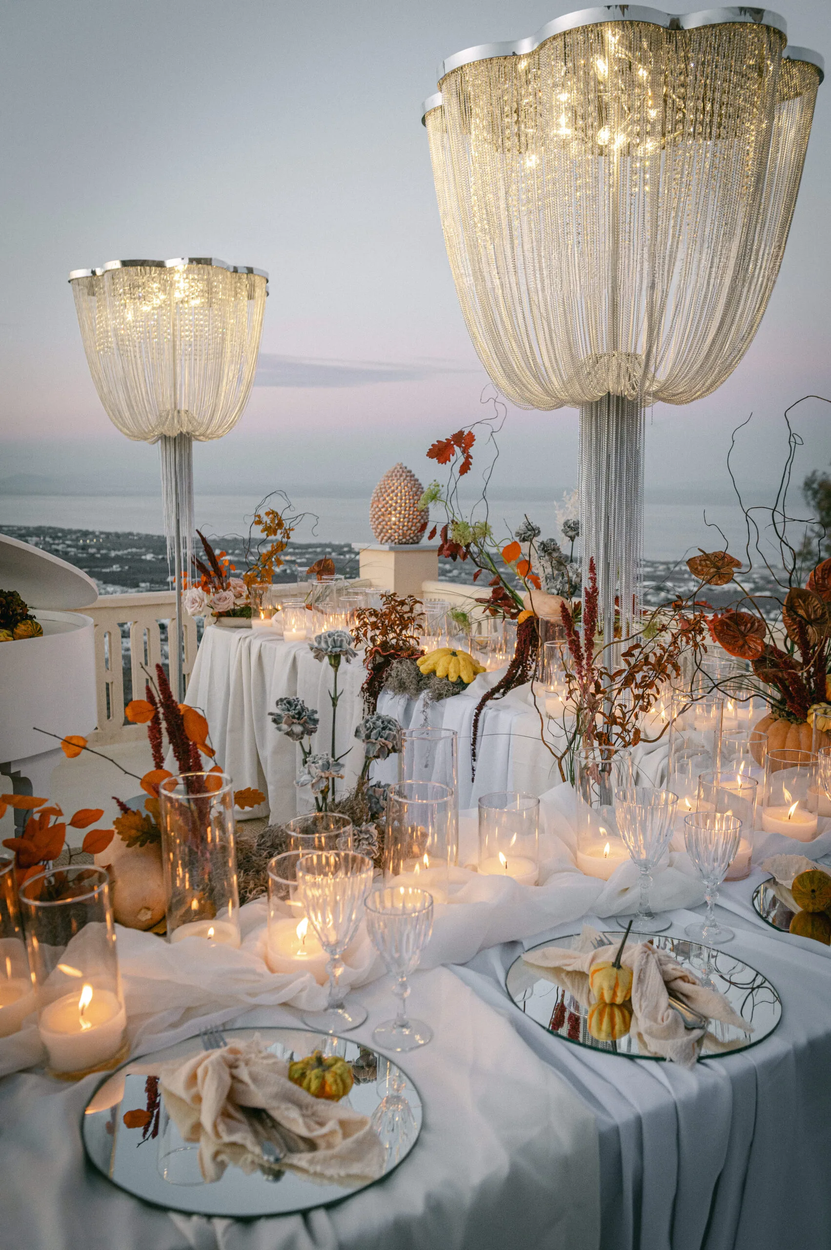 Wedding design and rentals in Santorini