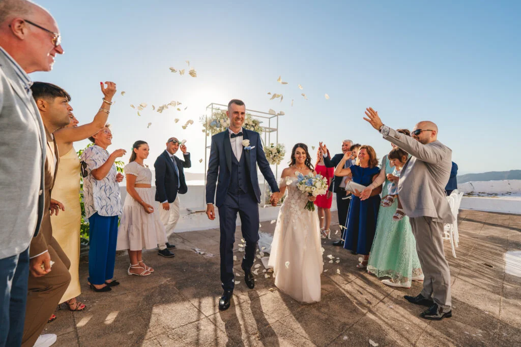 Elisa & Diego wedding at Astra Chapel & 5 Senses, Santorini