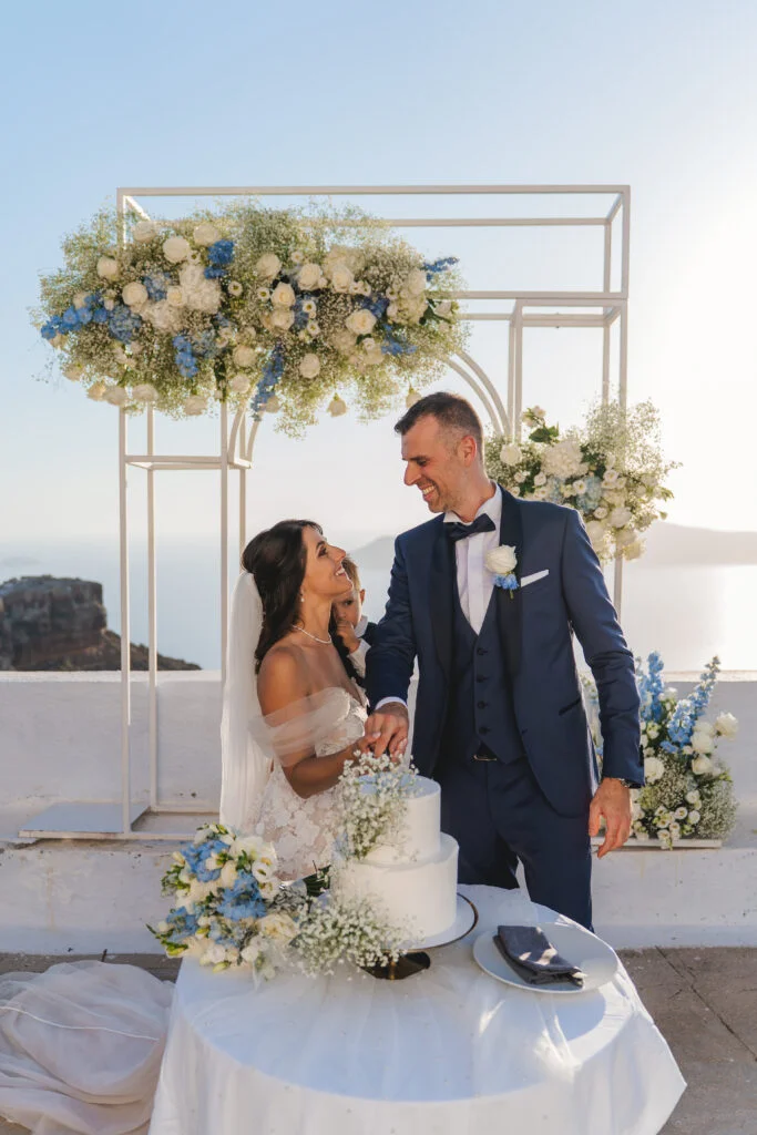 Elisa & Diego wedding at Astra Chapel & 5 Senses, Santorini