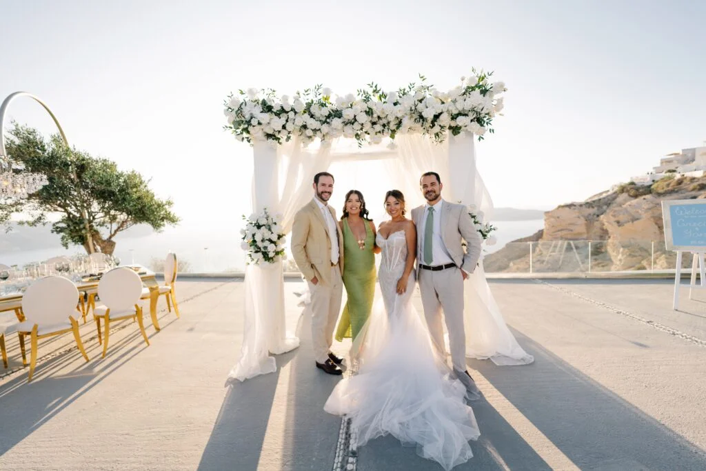Grecia & Yoini wedding at Thermes, Santorini