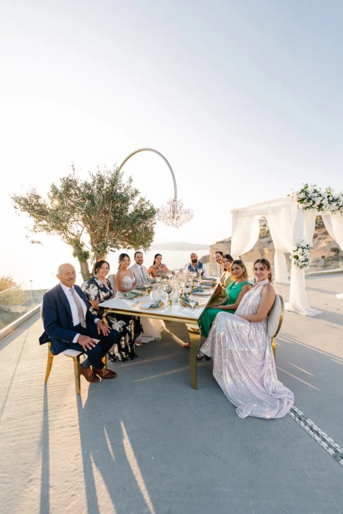 Grecia & Yoini wedding at Thermes, Santorini