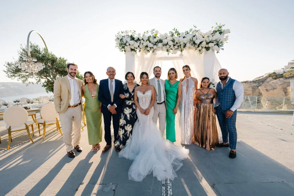 Grecia & Yoini wedding at Thermes, Santorini