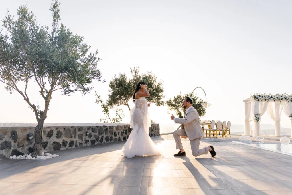 Grecia & Yoini wedding at Thermes, Santorini
