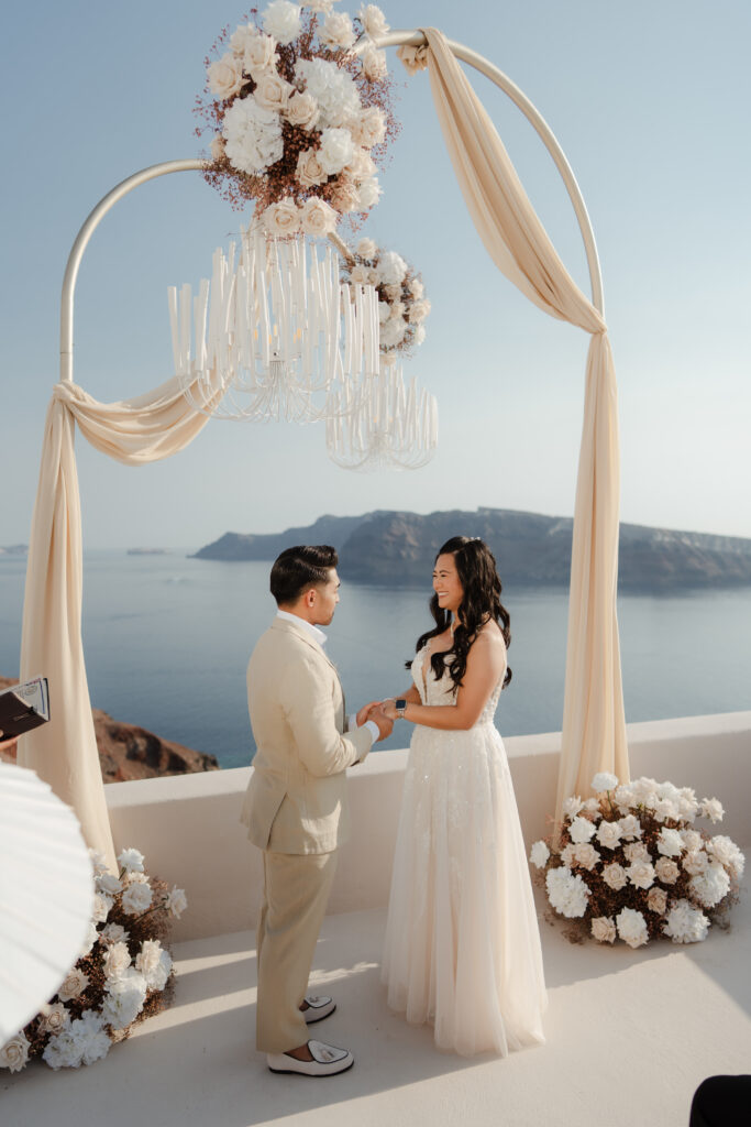 Jhordane & Bill wedding at Love Cave, Santorini