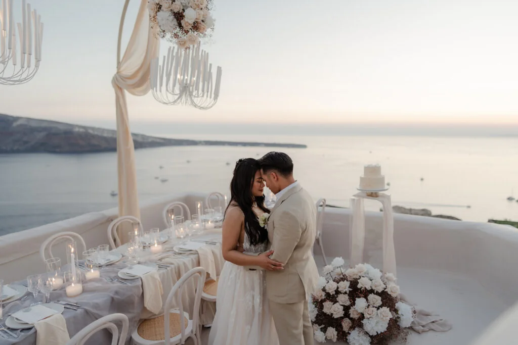 Jhordane & Bill wedding at Love Cave, Santorini