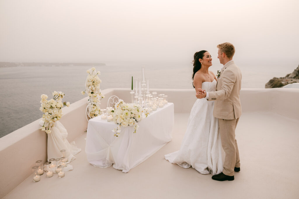 Jordan & Nicole wedding at Love Cave, Santorini
