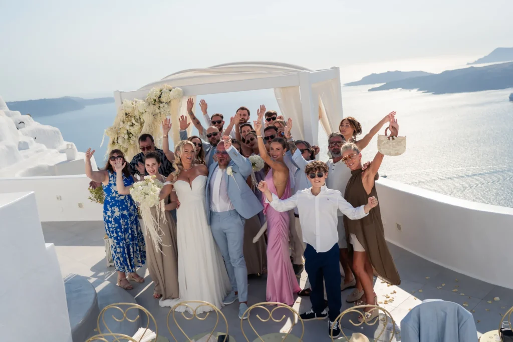 Lisa & Kris wedding at Santa Irini and Madame Sousou, Santorini — 3