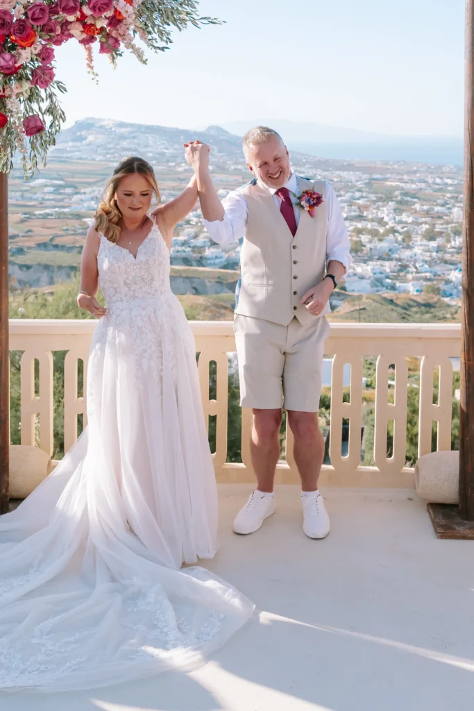 Lyndsay & Alex wedding at Madame Sousou, Santorini — 2