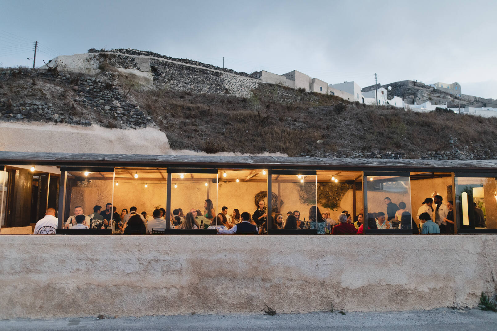 Guests dining