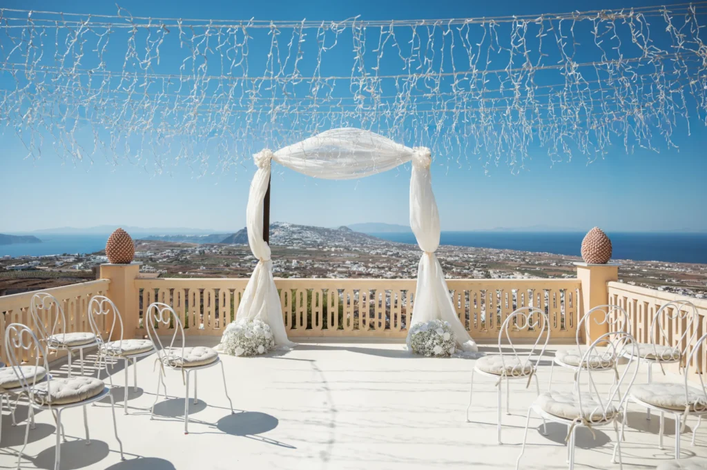 Philip & Linda wedding at Madame Sousou, Santorini — 1