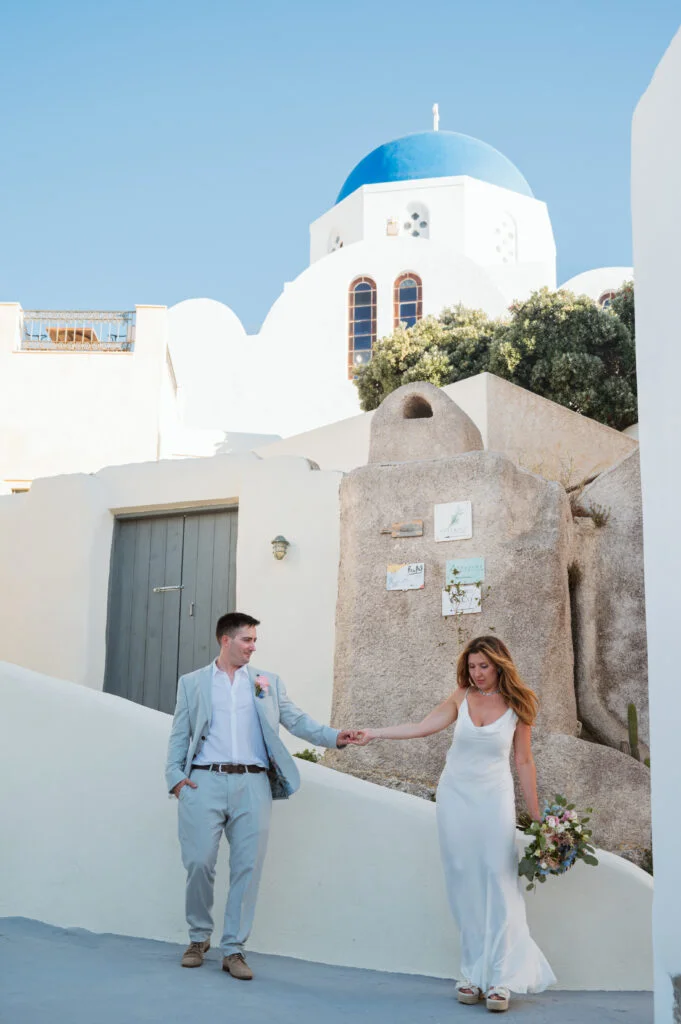 Philip & Linda wedding at Madame Sousou, Santorini