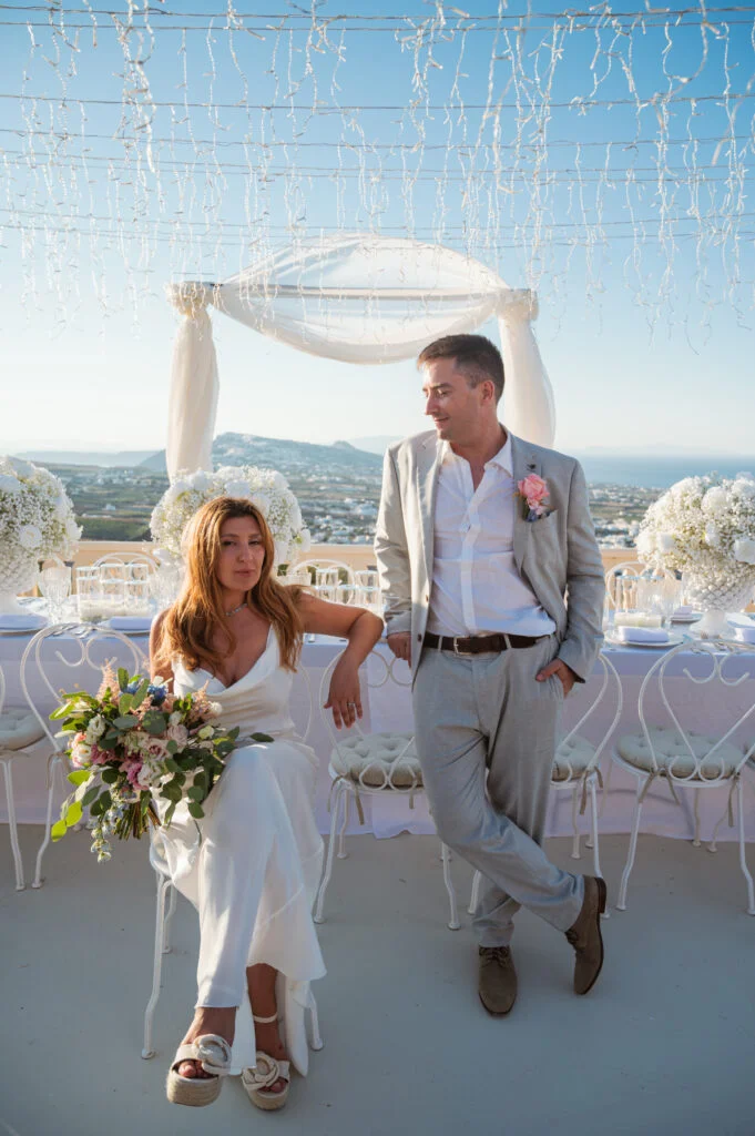 Philip & Linda wedding at Madame Sousou, Santorini