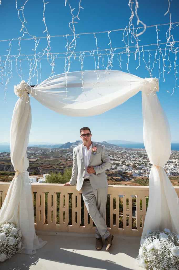 Philip & Linda wedding at Madame Sousou, Santorini — 4