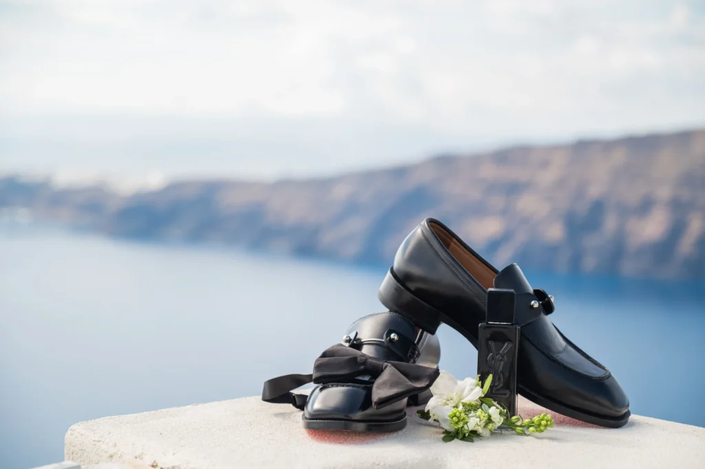Sarah & Christopher wedding at Madame Sousou, Santorini — 1