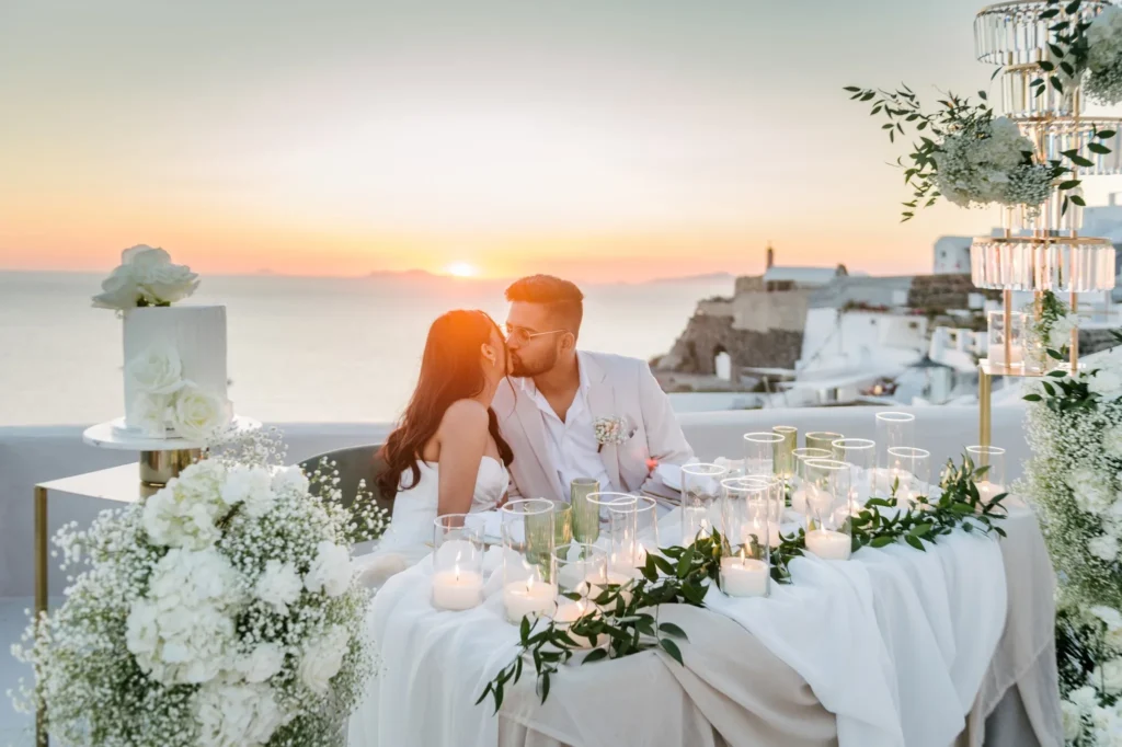 Sunny & Reha wedding at Love Cave Venue, Santorini