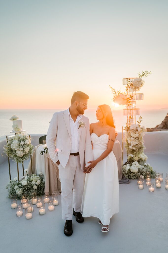 Sunny & Reha wedding at Love Cave, Santorini