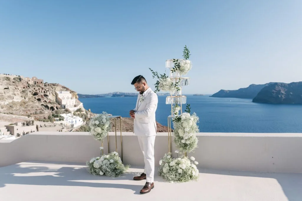 Sunny & Reha wedding at Love Cave, Santorini