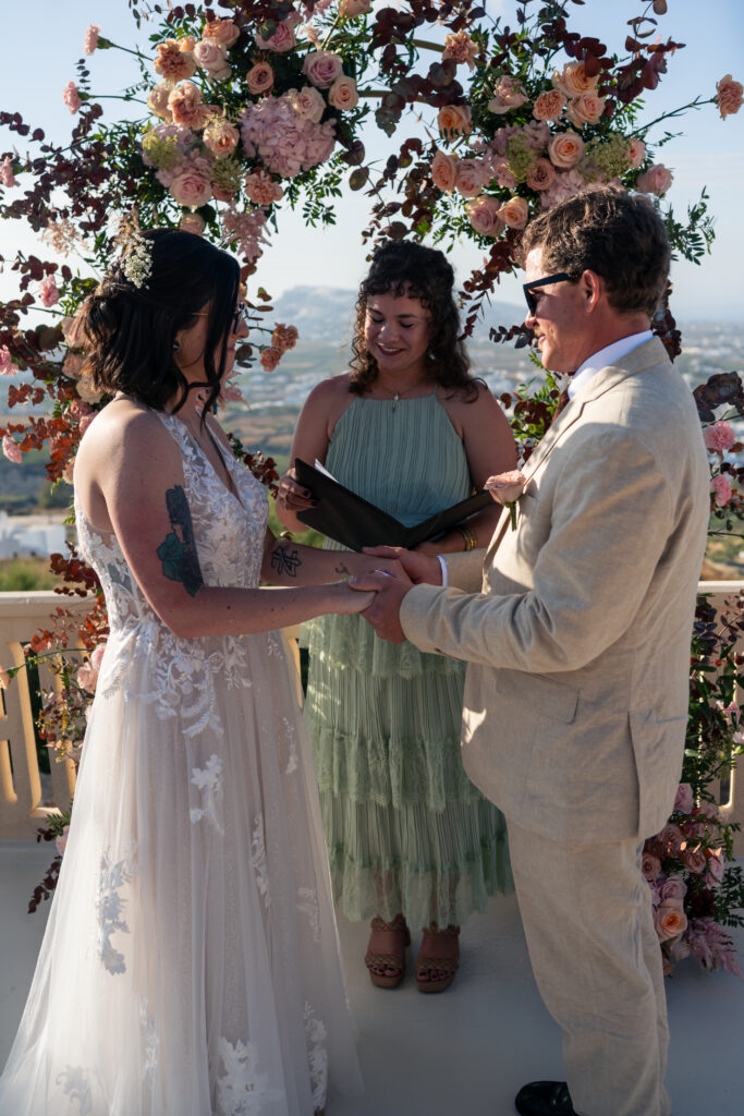 Vanessa & Jeremy wedding at Madame Sousou, Santorini