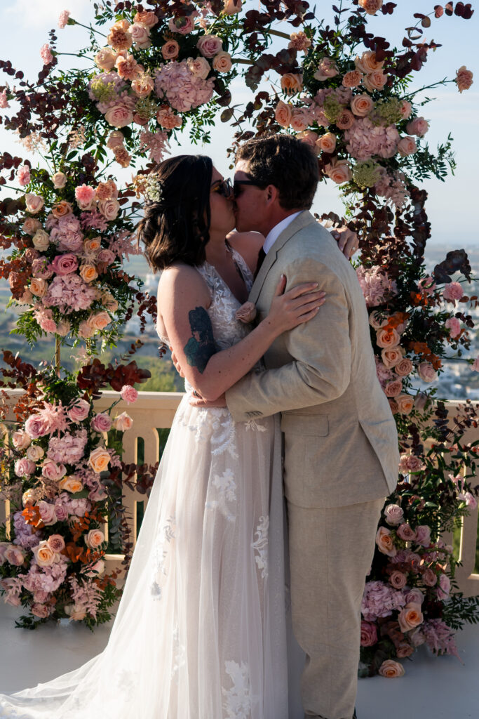 Vanessa & Jeremy wedding at Madame Sousou, Santorini