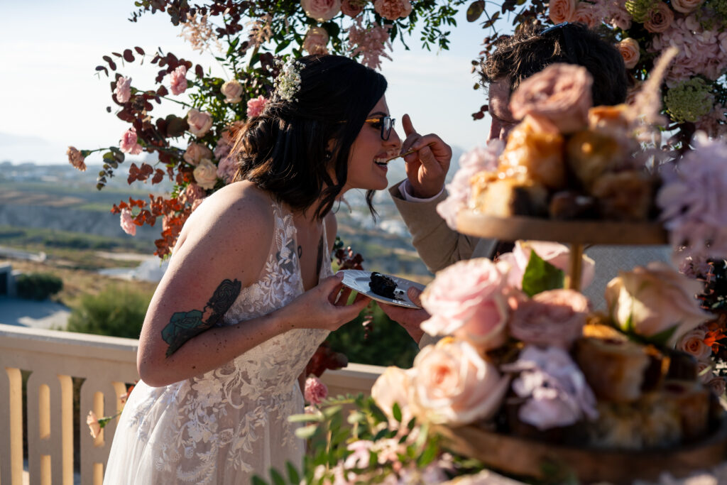 Vanessa & Jeremy wedding at Madame Sousou, Santorini