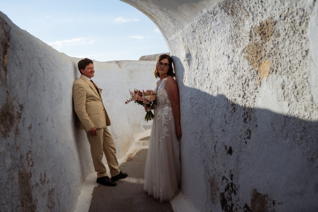 Vanessa & Jeremy wedding at Madame Sousou, Santorini