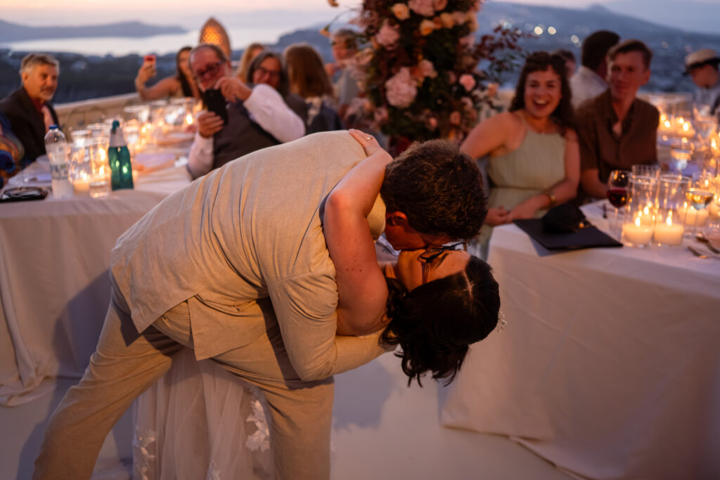 Vanessa & Jeremy wedding at Madame Sousou, Santorini